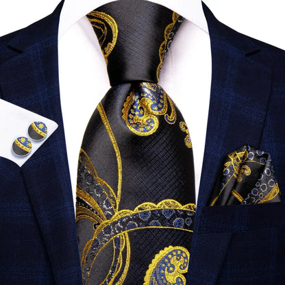 Funki Findz | Neckties | Men's 100% Silk Luxury 3Pcs Tie Sets