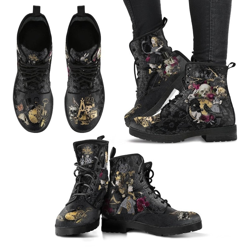 Funki Findz | Boots | Women's British Style Lace up Ankle Boots