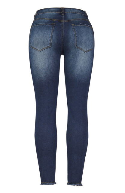 Funki Findz | Pants | Women's High Waist Denim Ripped Jeans