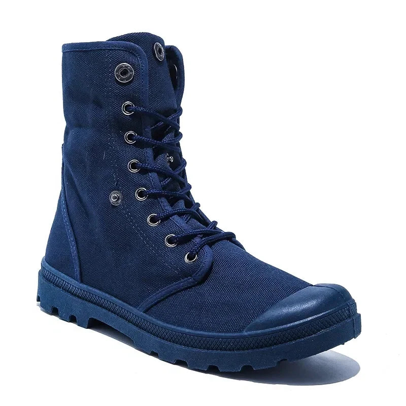 Funki Findz | Boots | Men's Canvas High Top Combat Boots