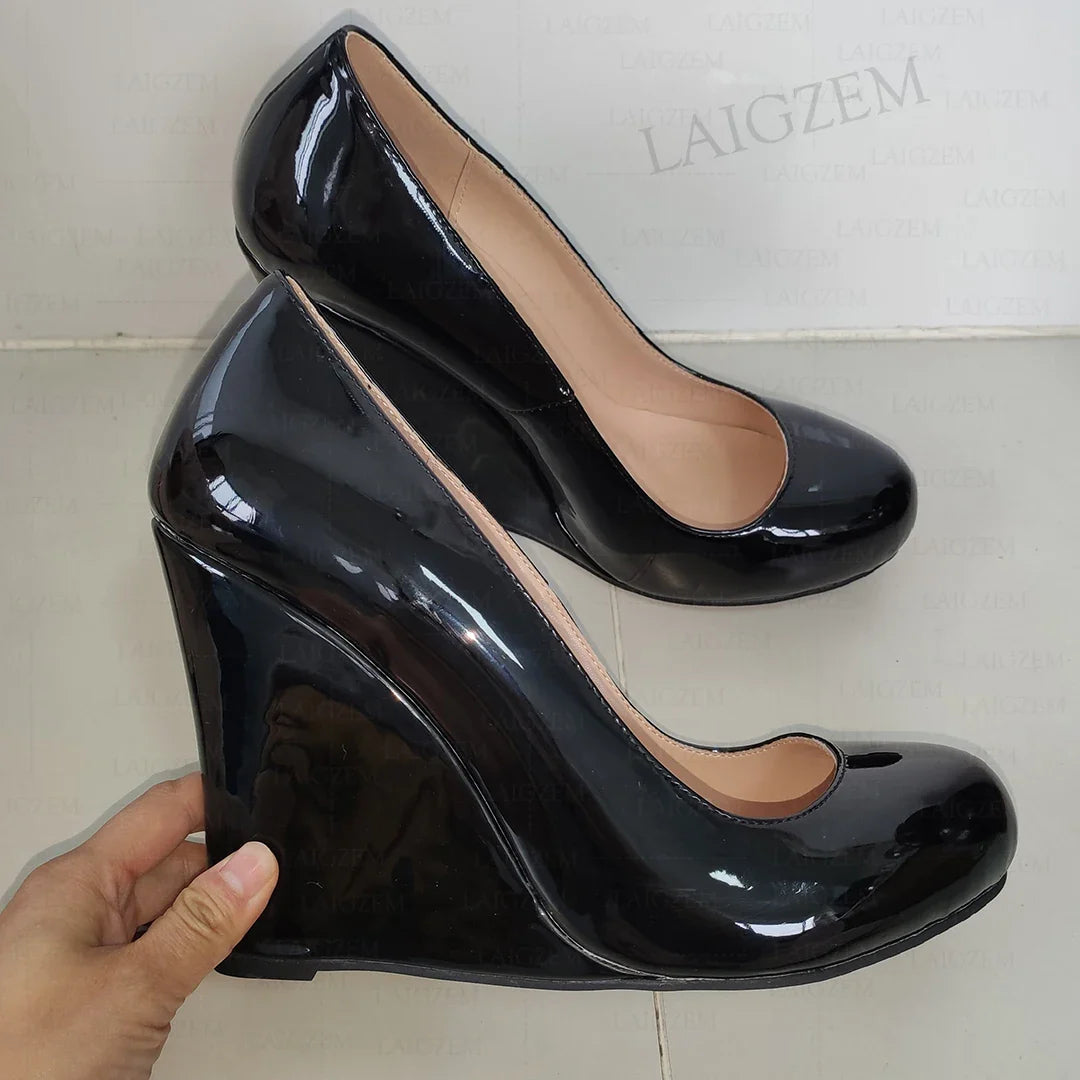 Funki Findz | Shoes | Women's Platform Wedge Patent Pumps