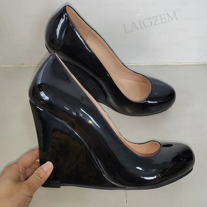 Funki Findz | Shoes | Women's Platform Wedge Patent Pumps
