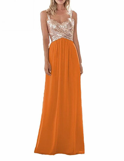 Funki Findz | Dresses | Women's Sequin Prom Bridesmaid Dress
