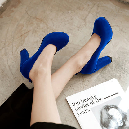 Funki Findz | Shoes | Women's Velvet Flock Platform Mary Janes