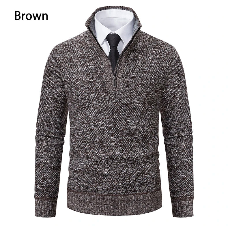 Funki Findz | Sweaters | Men's Casual Stand Collar Zip Pullovers