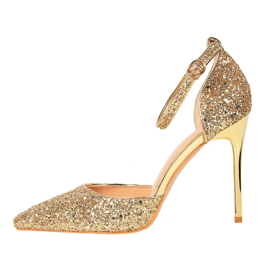Funki Findz | Shoes | Women's Sparkly Glitter Wedding Sandals