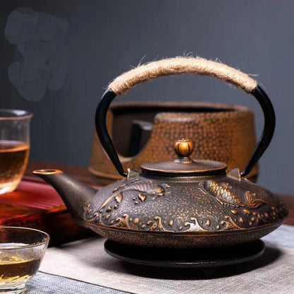 Funki Findz | Teapots | Cherry Blossoms Cast Iron Tea Kettle