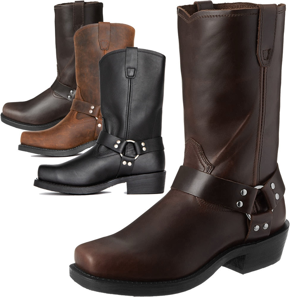 Funki Findz | Boots | Men's Vintage Biker Western Cowboy Boots