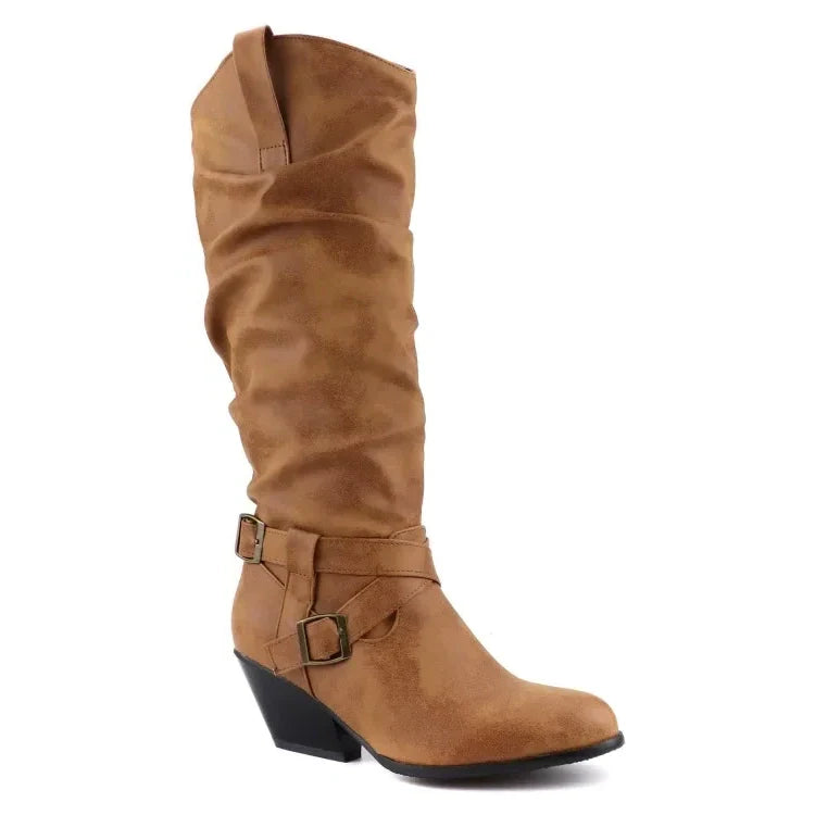 Funki Findz | Boots | Women's Faux Suede Western Style Boots