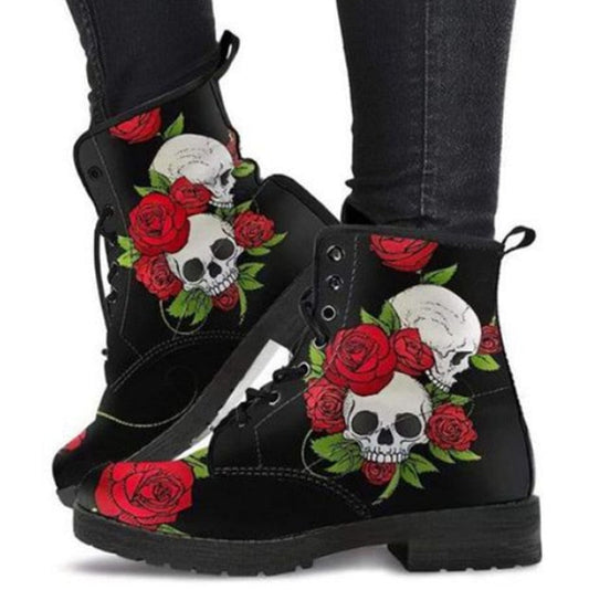 Funki Findz | Boots | Women's British Style Lace up Ankle Boots