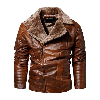 Funki Findz | Jackets | Men's Faux Leather Windbreaker Jacket