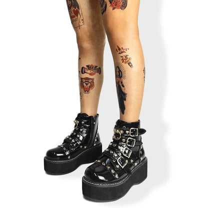 Funki Findz | Boots | Women's Platform Gothic Ankle Boots