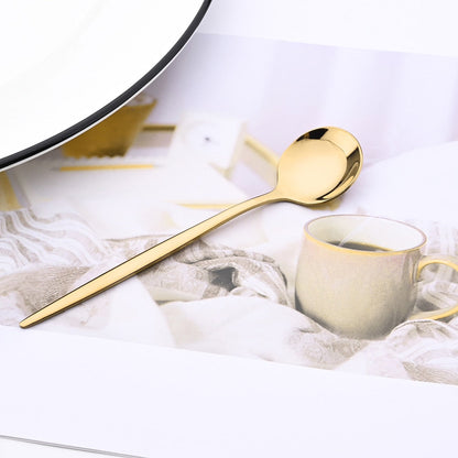 Funki Findz | Cutlery Sets | Gold Stainless Steel Mirror Polish 24 Set
