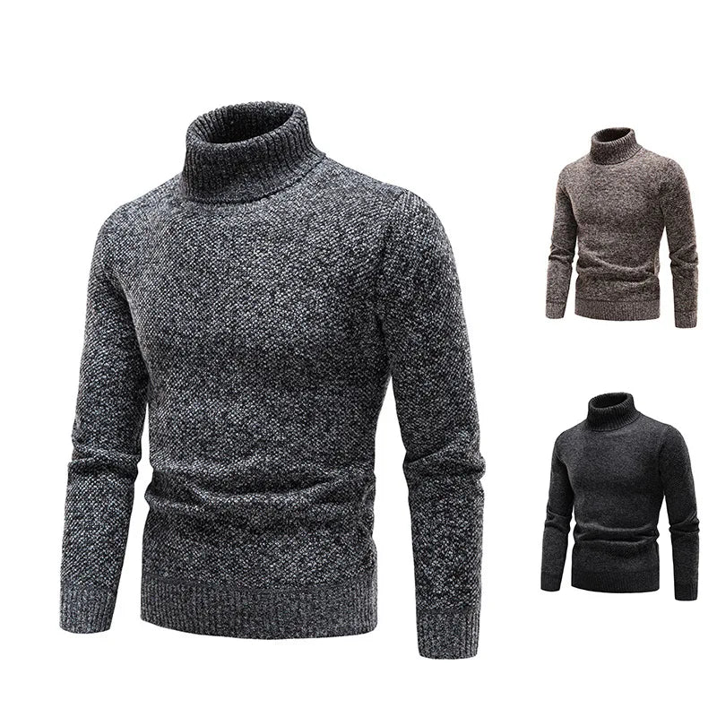 Funki Findz | Sweaters | Men's Winter Knitted Turtleneck Pullover