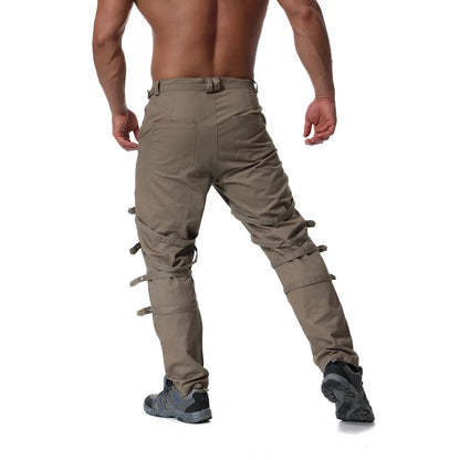 Funki Findz | Pants | Men's Gothic Punk Buckle Strap Zip Pants