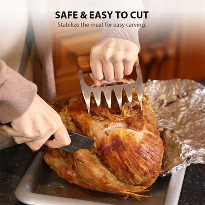Funki Findz | Meat Claws | Stainless Steel Wood Meat Claws