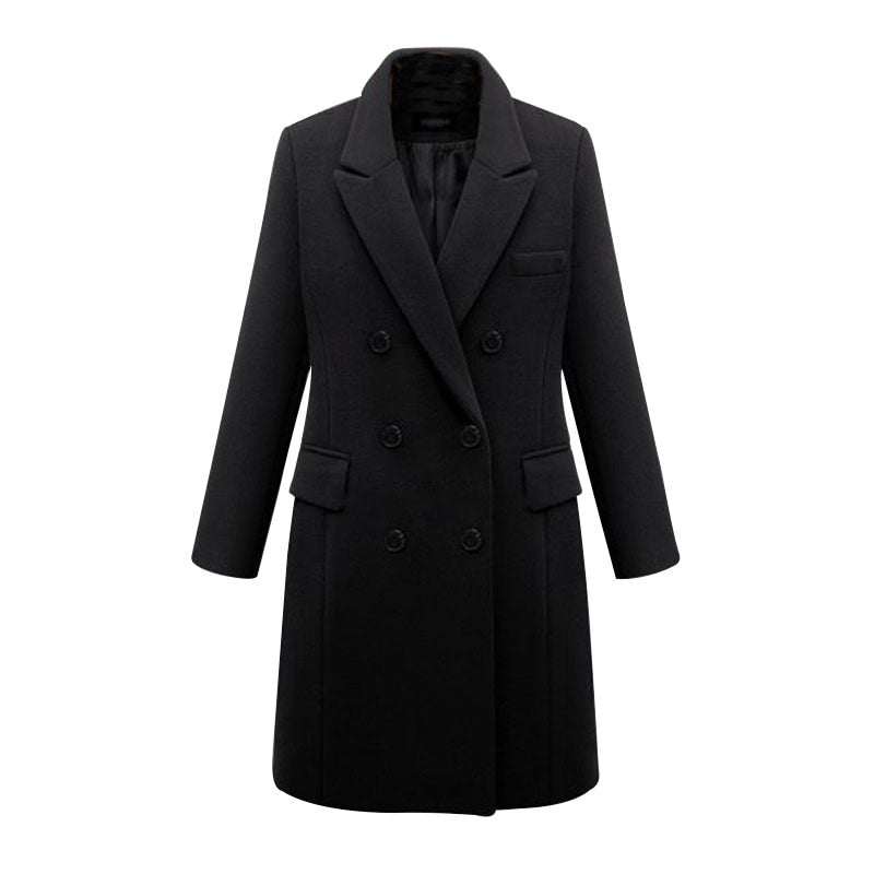 Funki Findz | Jackets | Women's Long Slim Wool Blend Coat