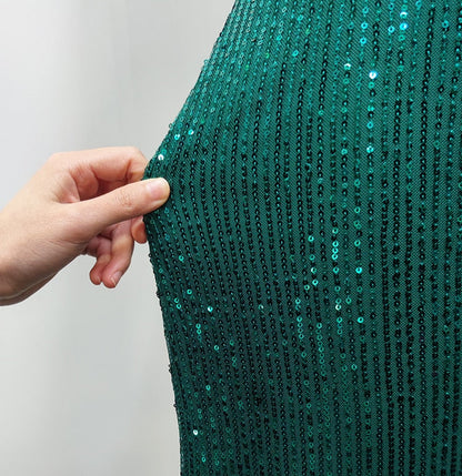 Funki Findz | Dresses | Women's Elegant Long Sequin Dress