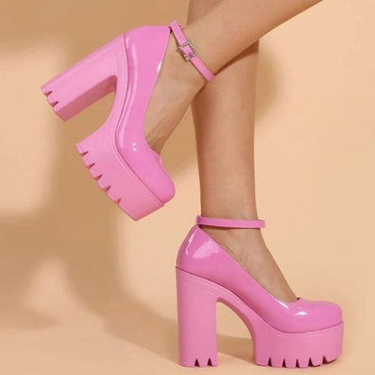 Funki Findz | Shoes | Women's High Platform Buckle Strap Shoes