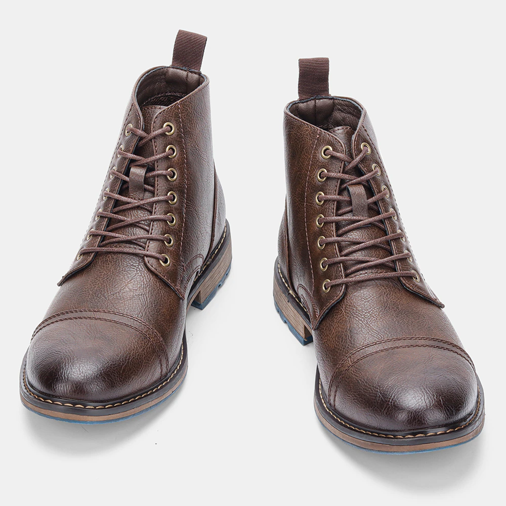 Funki Findz | Boots | Men's Faux Leather Smart Dress Boots