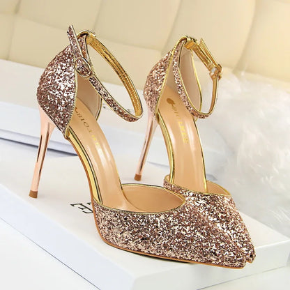 Funki Findz | Shoes | Women's Sparkly Glitter Wedding Sandals