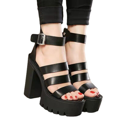 Funki Findz | Shoes | Women's Gothic Platform Gladiator Sandals