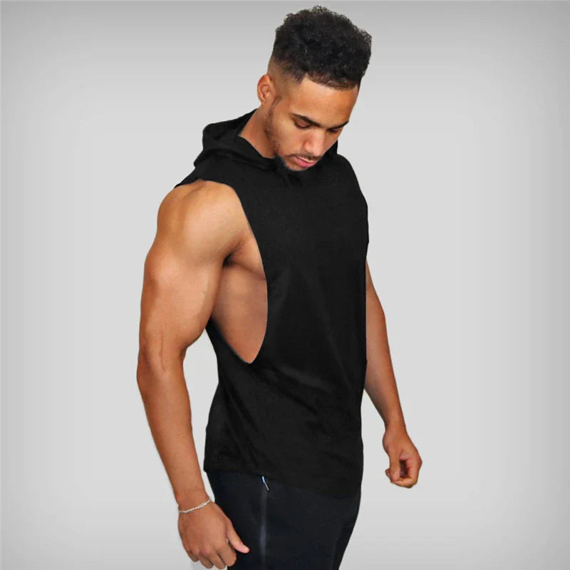 Funki Findz | Shirts | Men's Muscle Gym Hoodie Fitness Tank Top