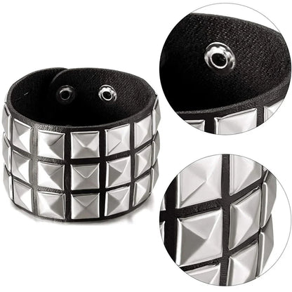 Funki Findz | Bracelets | Unisex Leather Adjustable Cuff Bracelets