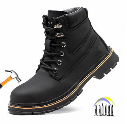 Funki Findz | Boots | Men's Steel Cap Toe High-Top Work Boots