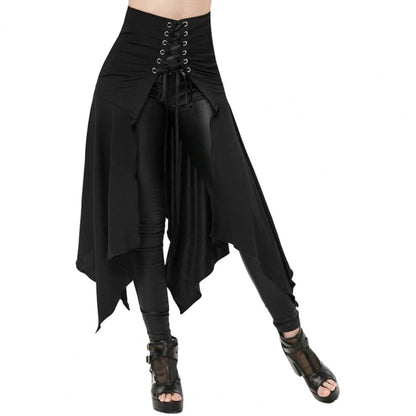 Funki Findz | Skirts | Women's Gothic Punk Lace Up Half Skirt