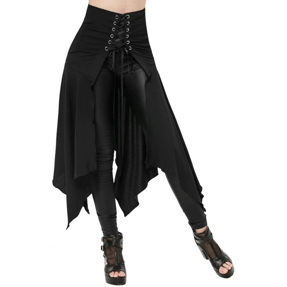 Funki Findz | Skirts | Women's Gothic Punk Lace Up Half Skirt