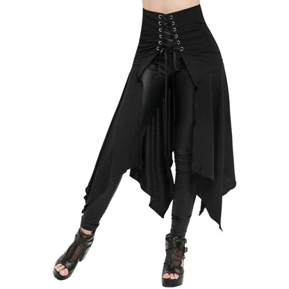 Funki Findz | Skirts | Women's Gothic Punk Lace Up Half Skirt