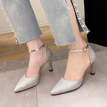 Funki Findz | Shoes | Women's Sparkly Gold Silver Bridal Heels