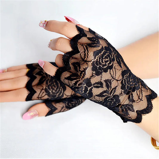 Funki Findz | Gloves | Women's Gothic Lace Fingerless Gloves