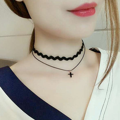 Funki Findz | Necklaces | Women's Black Goth Choker Necklace