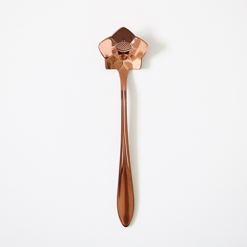 Funki Findz | Spoons | Vintage Gold Flower Coffee Spoons 8 Pcs