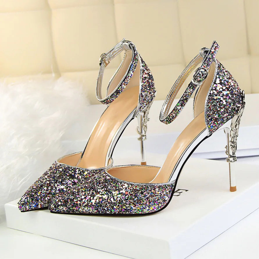 Funki Findz | Shoes | Women's Elegant Party Glitter Sandals