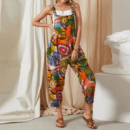 Funki Findz | Pants | Women's Boho Loose Fit Wide Leg Romper