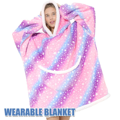 Funki Findz | Oodies | Unisex Soft Animal Print Hoodie Blanket