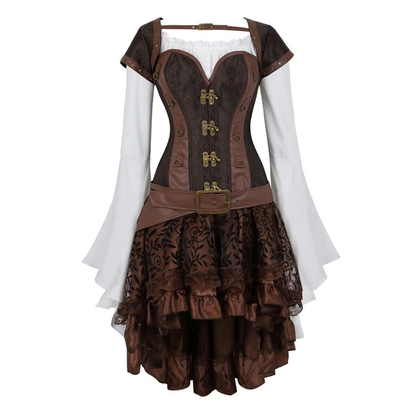 Funki Findz | Dresses | Women's Steampunk Top Corset Skirt Set