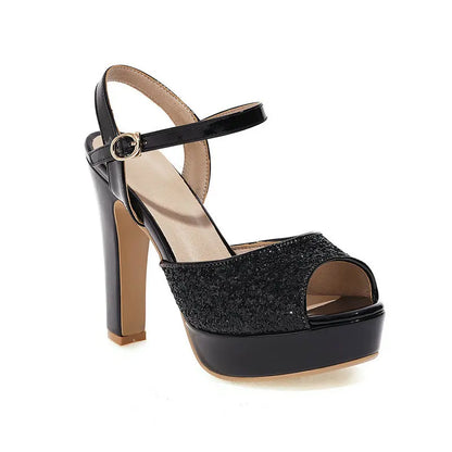 Funki Findz | Shoes | Women's Gold Silver High Chunky Sandals