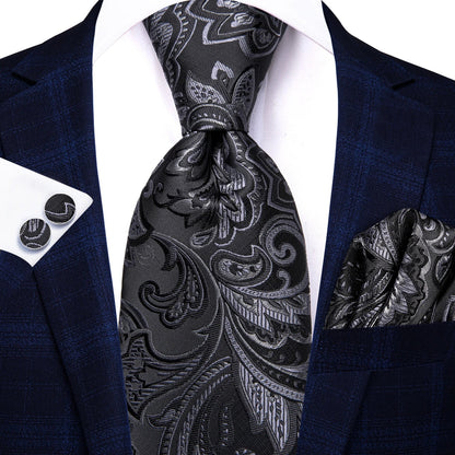 Funki Findz | Neckties | Men's Elegant Silk Wedding 3Pcs Tie Set
