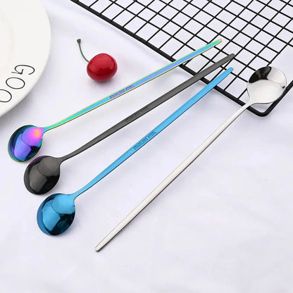 Funki Findz | Spoons | 6pcs Long Handle Ice Cream Soda Spoon