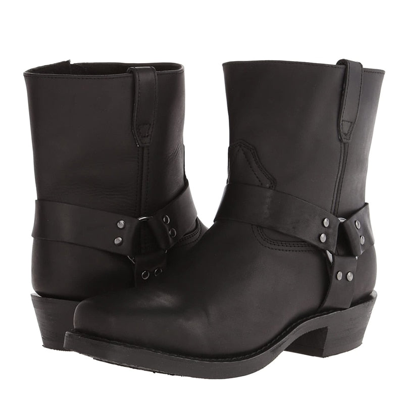 Funki Findz | Boots | Men's Vintage Tan Cowboy Biker Boots
