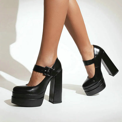 Funki Findz | Shoes | Women's High Heel Chunky Platform Shoes