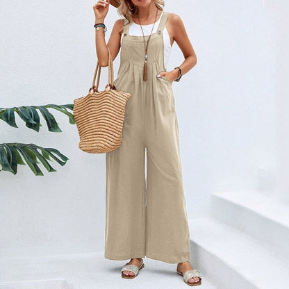 Funki Findz | Pants | Women's Casual Wide Leg Pantsuit Overalls