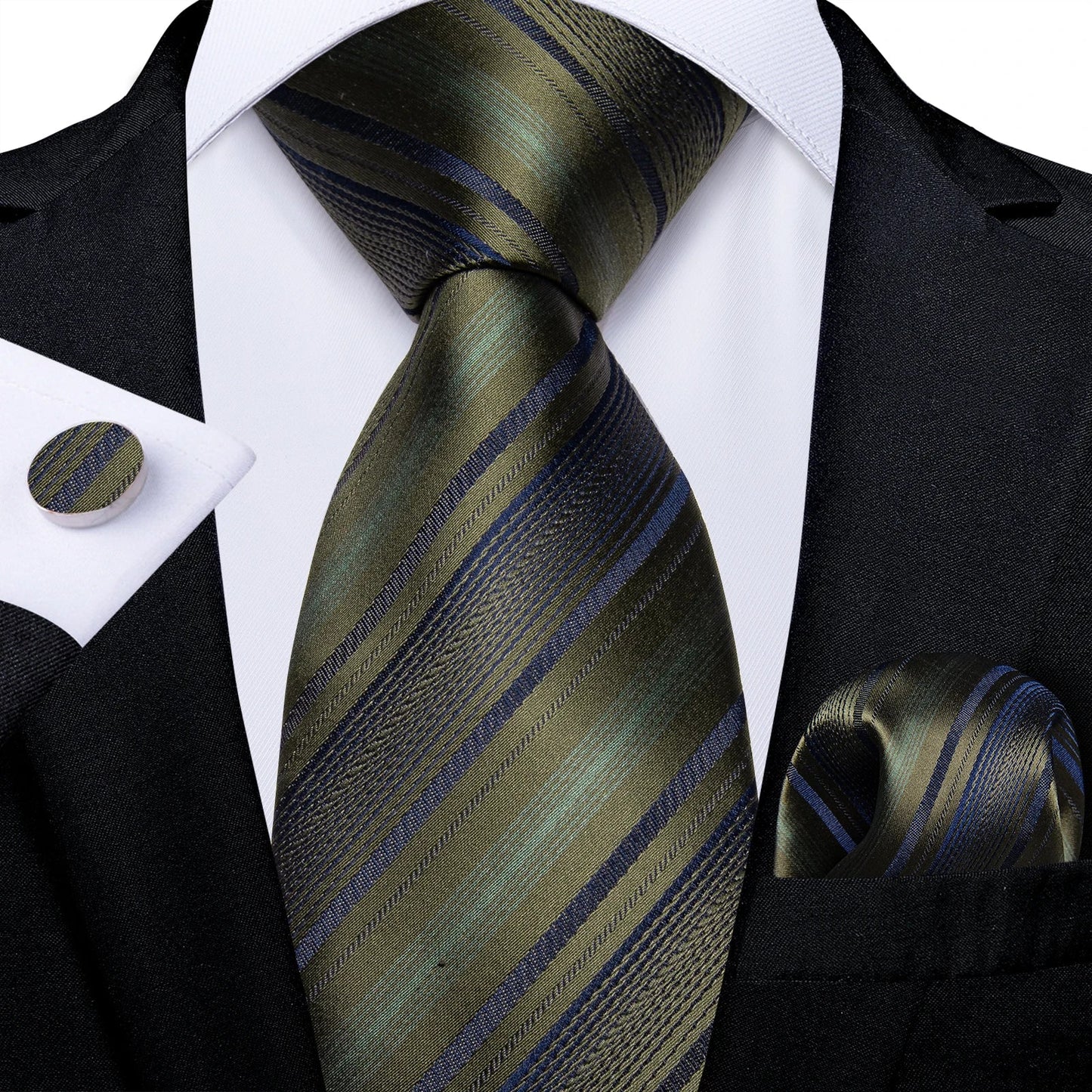 Funki Findz | Neckties | Men's Premium Fashion Silk 3Pcs Tie Set