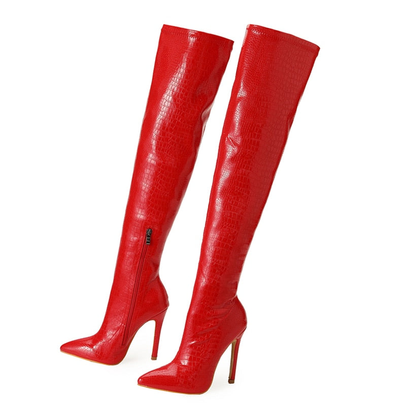 Funki Findz | Boots | Women's Over-the-Knee High Stiletto Boots