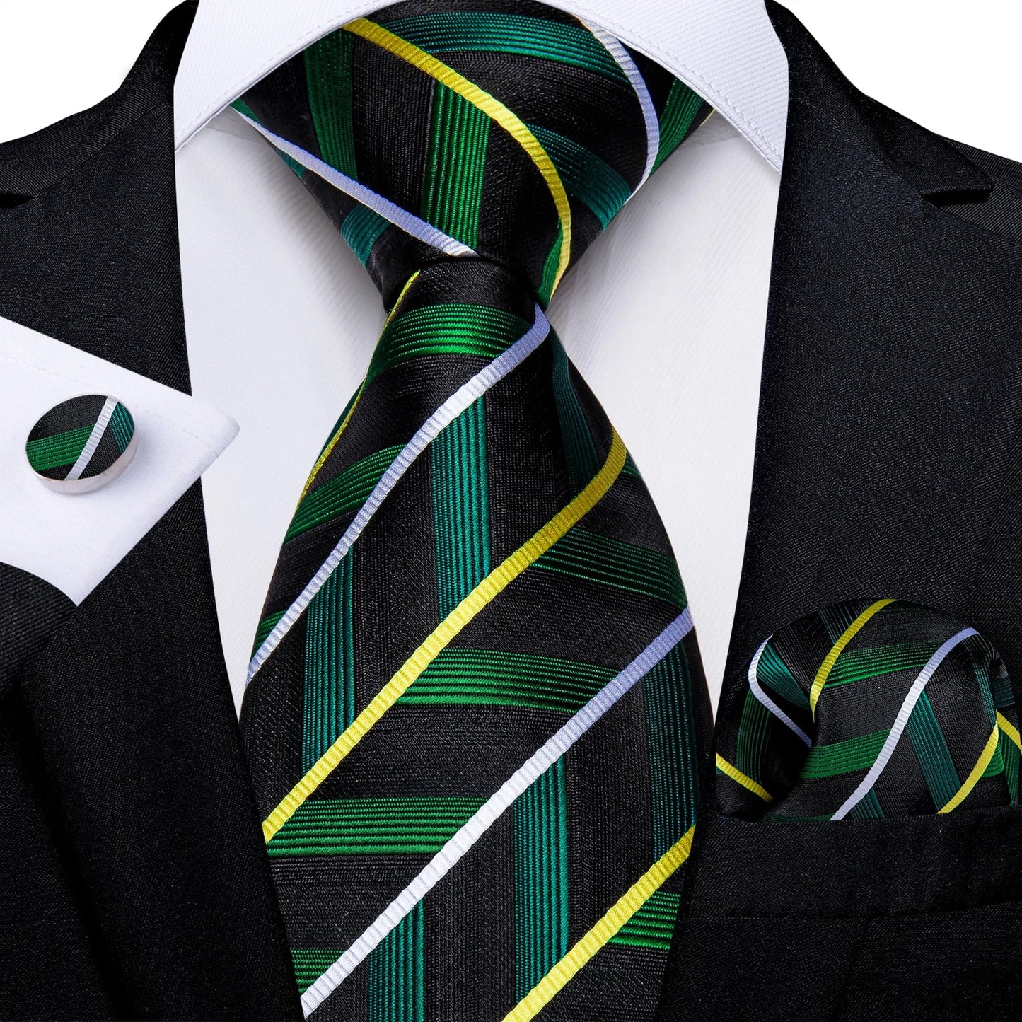 Funki Findz | Neckties | Men's Premium Fashion Silk 3Pcs Tie Set