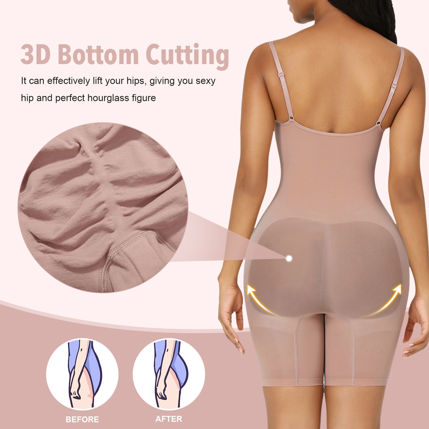 Funki Findz | Shapewear | Women's Seamless Bodysuit Shaper